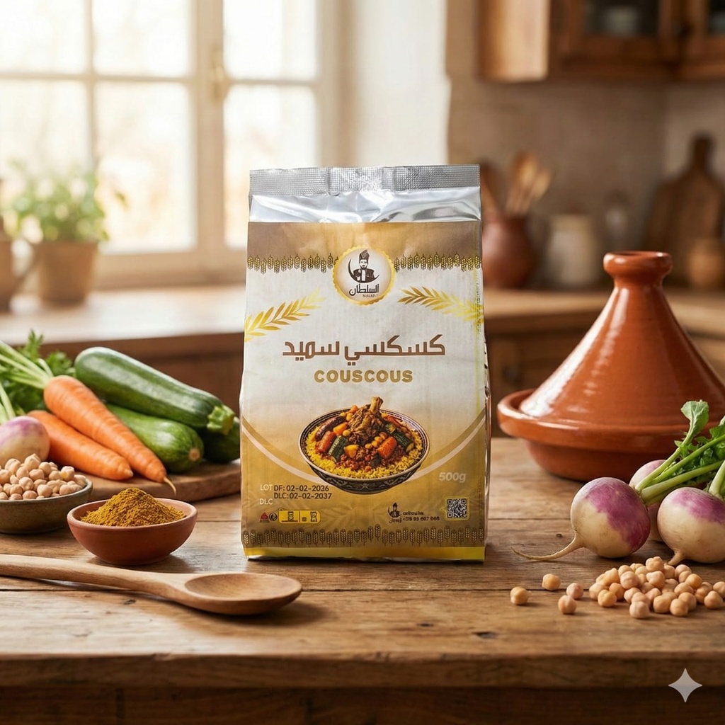 Semoule smid -500g- كسكسي سميد 