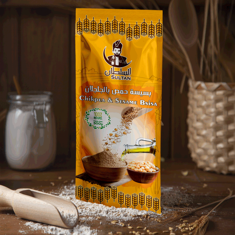 Bsissa au sésame Poudre – 500gr - بسيسة حمص بالجلجلان