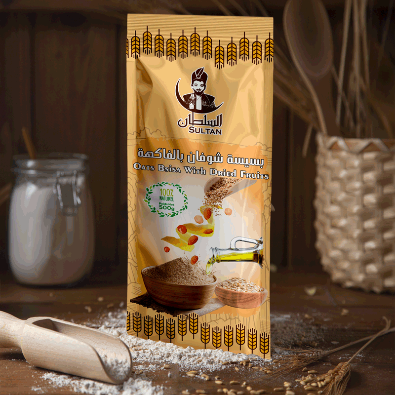 Bsissa à l’avoine et fruits secs Poudre – 500gr - بسيسة الشوفان بالمكسرات